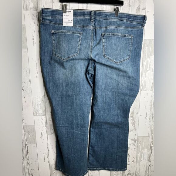 Sonoma Women’s 24W All About Comfort Premium Bootcut Stretch Denim Jeans NWT - Picture 2 of 9